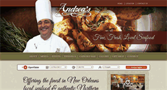 Desktop Screenshot of andreasrestaurant.com